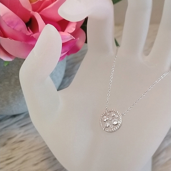 2/$30💕 BNWT Charmed Aroma Adjustable Sterling Silver Necklace - Picture 1 of 5